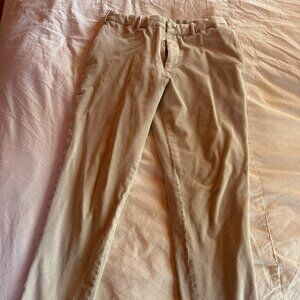 Uniqlo Men's Cream Corduroy Pants 30